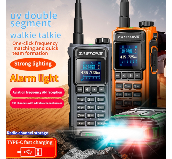 ZASTONE ZT-8800 Multi Band Outdoor Walkie Talkie Long Range Two-way Radio Waterproof Portable Ham FM Radioses