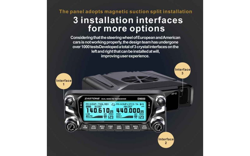 D9000 Car mobiles Radio CTCSS sensitivity setting operation